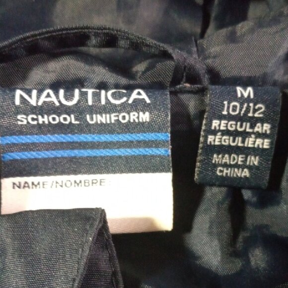 🔥Kids Nautica Dark Blue School Uniform Rain Jacket Size M 10/12 Boys - Picture 2 of 6